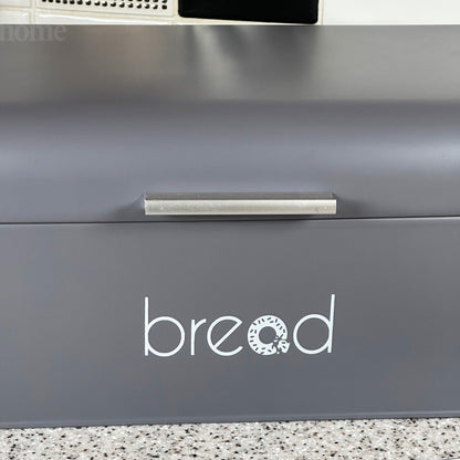 Matt Grey Bread Bin