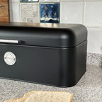 Matt Black Bread Bin