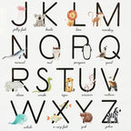 Animal Alphabet Learning Framed Print