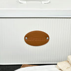 White Ribbed Bread Bin