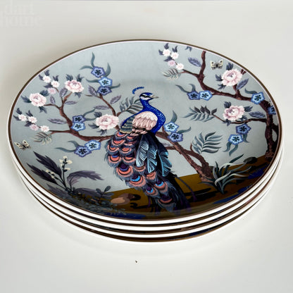 Set Of 4 Oriental Side Plates