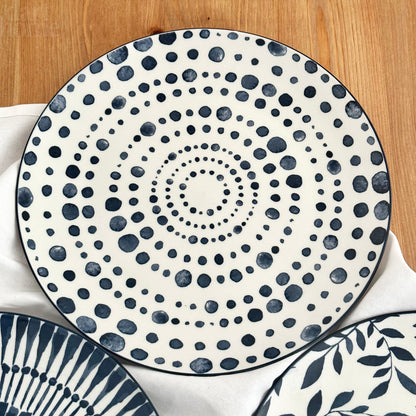 6 Piece Mediterranean Dinner Plate Set 27cm