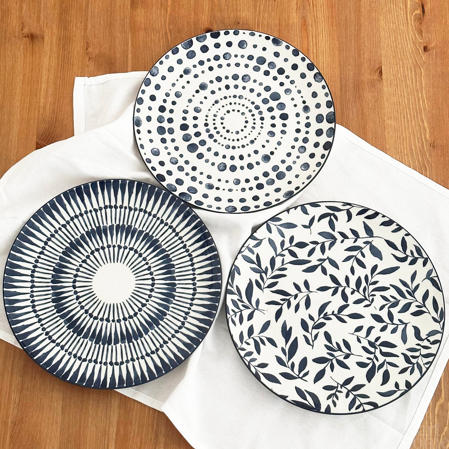 6 Piece Mediterranean Dinner Plate Set 27cm