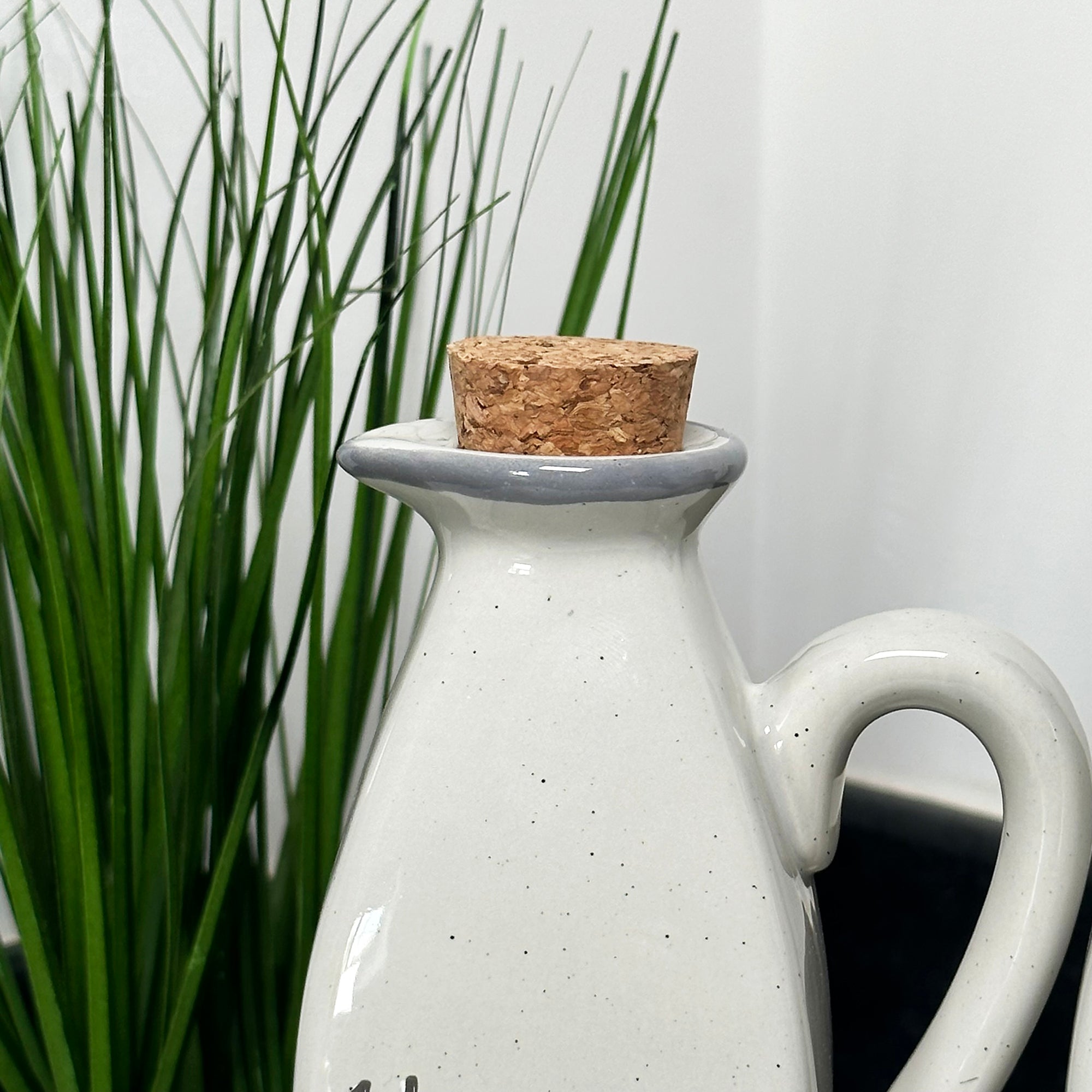 Speckled Grey Oil And Vinegar Bottle Set