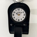 Black Scooter Wall Clock