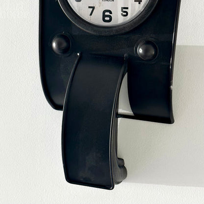 Black Scooter Wall Clock