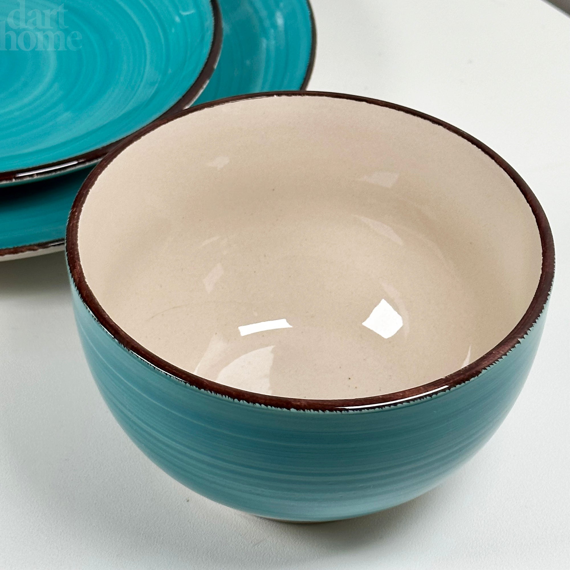 Blue Swirl 16 Piece Dinner Set