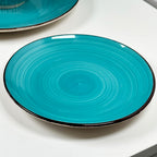 Blue Swirl 16 Piece Dinner Set