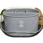 Grey 4 Compartment Table Caddy