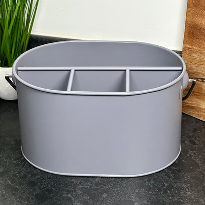 Grey 4 Compartment Table Caddy