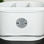 Weißer Tisch-Caddy mit 4 Fächern