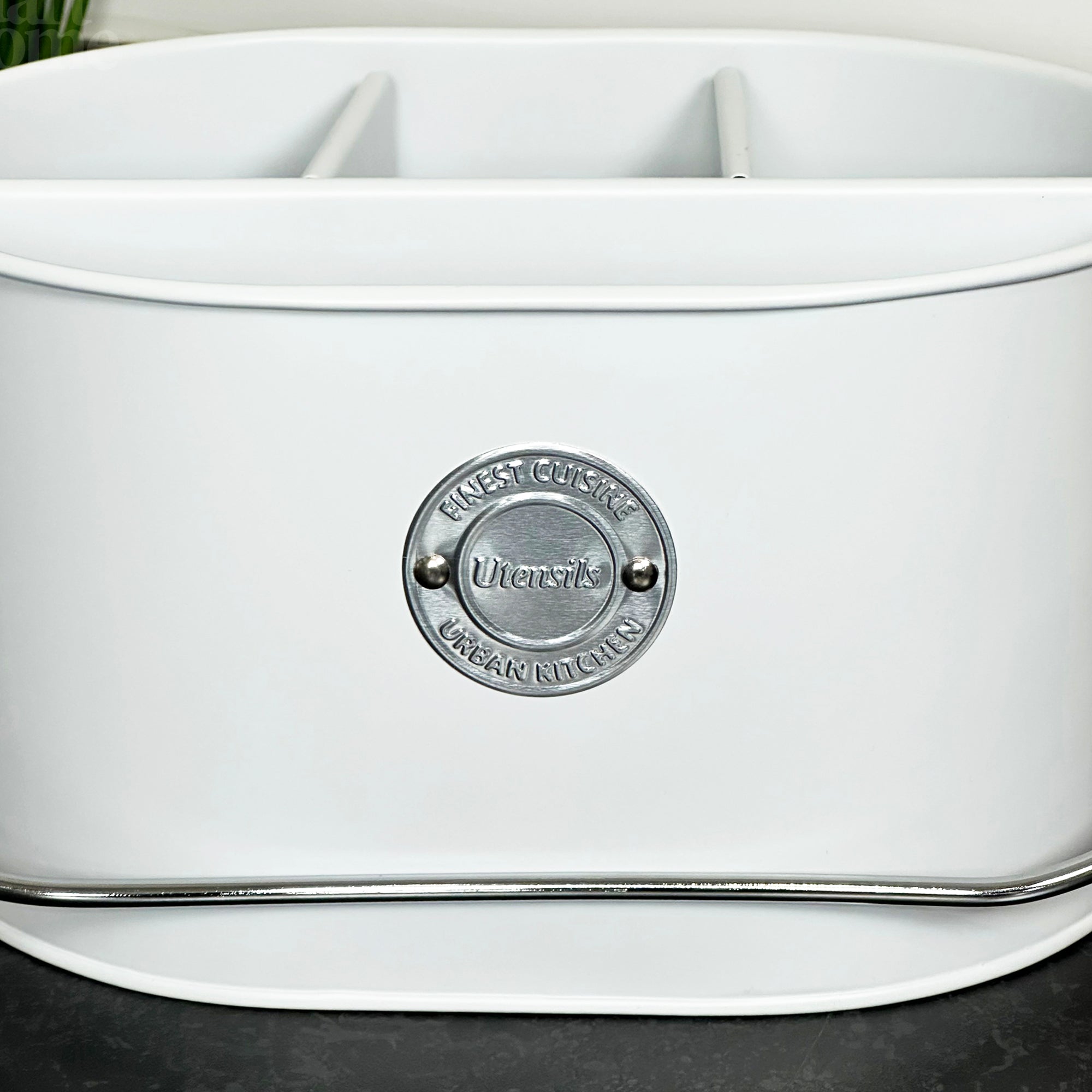 White 4 Compartment Table Caddy