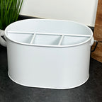 Weißer Tisch-Caddy mit 4 Fächern