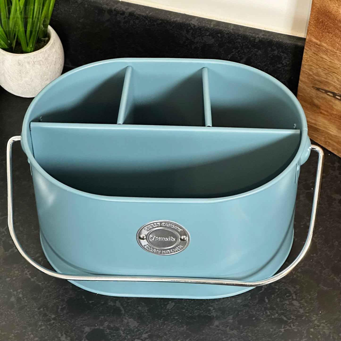 Blue 4 Compartment Table Caddy