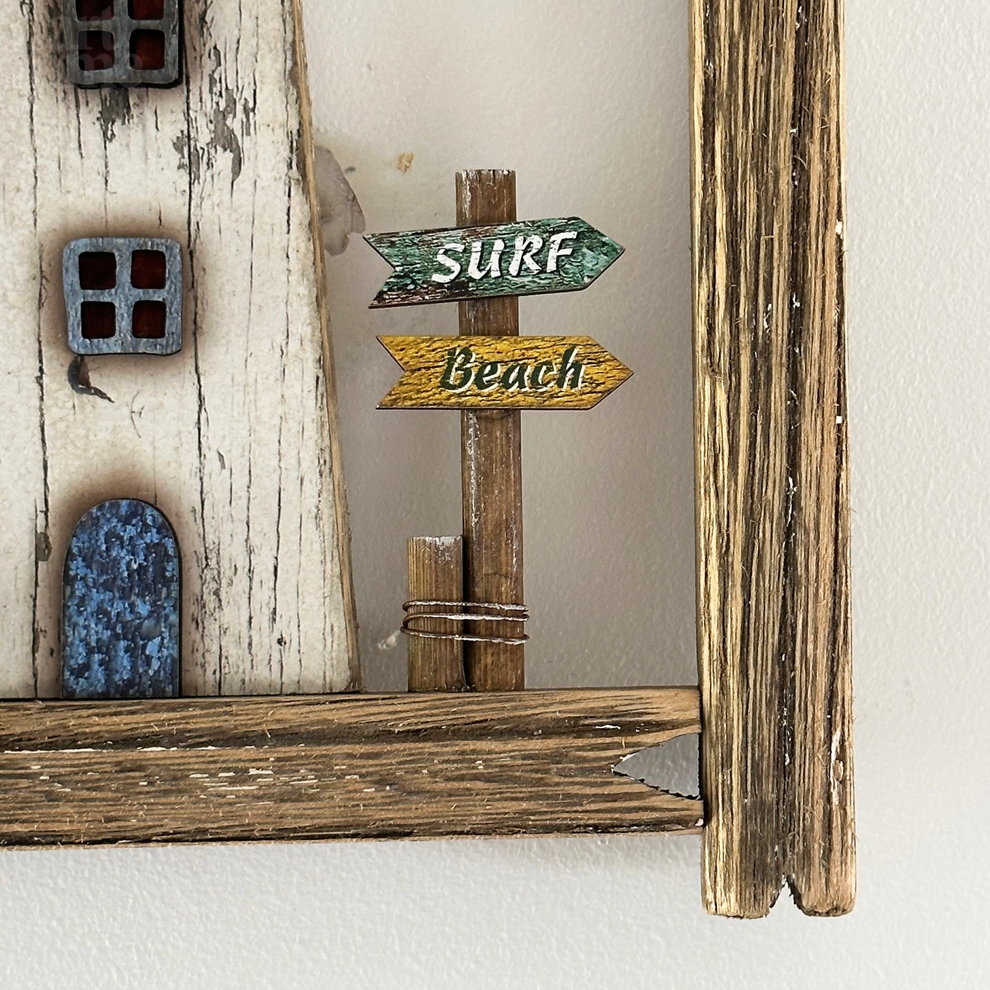 Framed Coastal Lighthouse Wall Decor