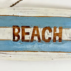 Hängendes Strandhaus-Surfbrett-Schild