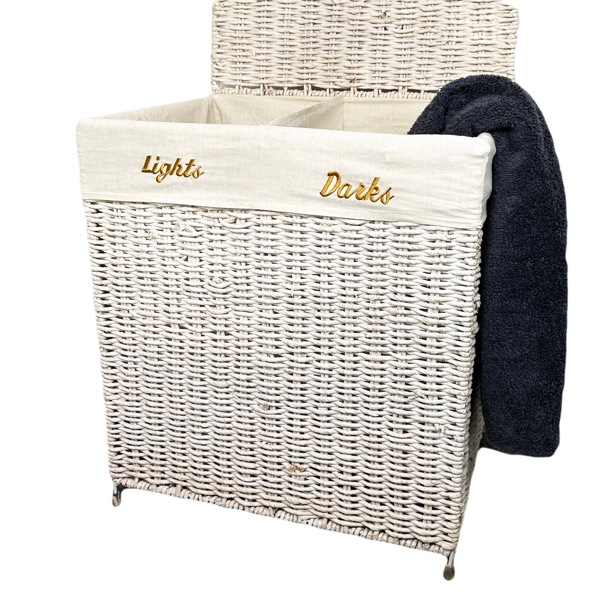 Lights darks laundry clearance basket