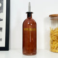 Essigspenderflasche aus bernsteinfarbenem Glas