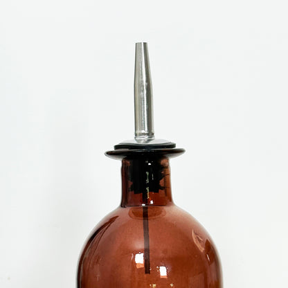 Essigspenderflasche aus bernsteinfarbenem Glas