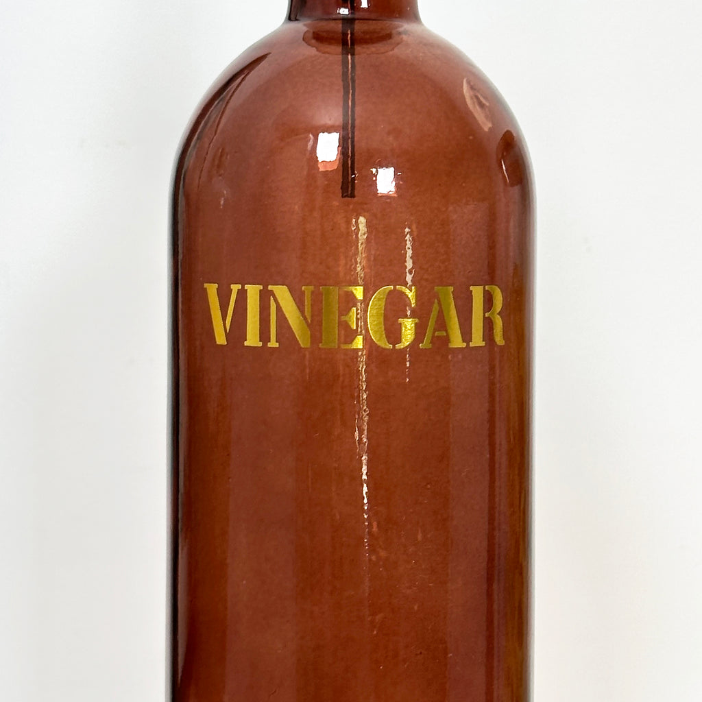 Essigspenderflasche aus bernsteinfarbenem Glas