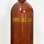 Essigspenderflasche aus bernsteinfarbenem Glas