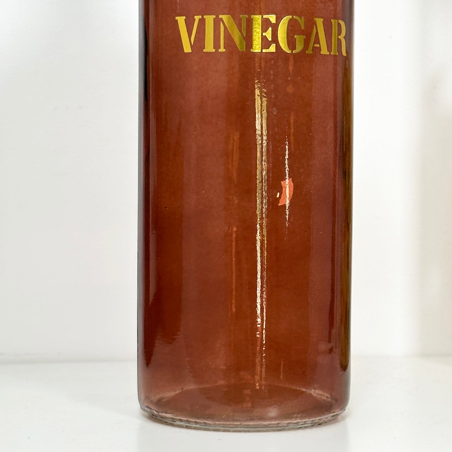 Essigspenderflasche aus bernsteinfarbenem Glas