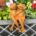 Rusty Love Frogs Shelf Sitters
