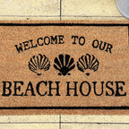 Welcome To Our Beach House Coir Doormat - Style B