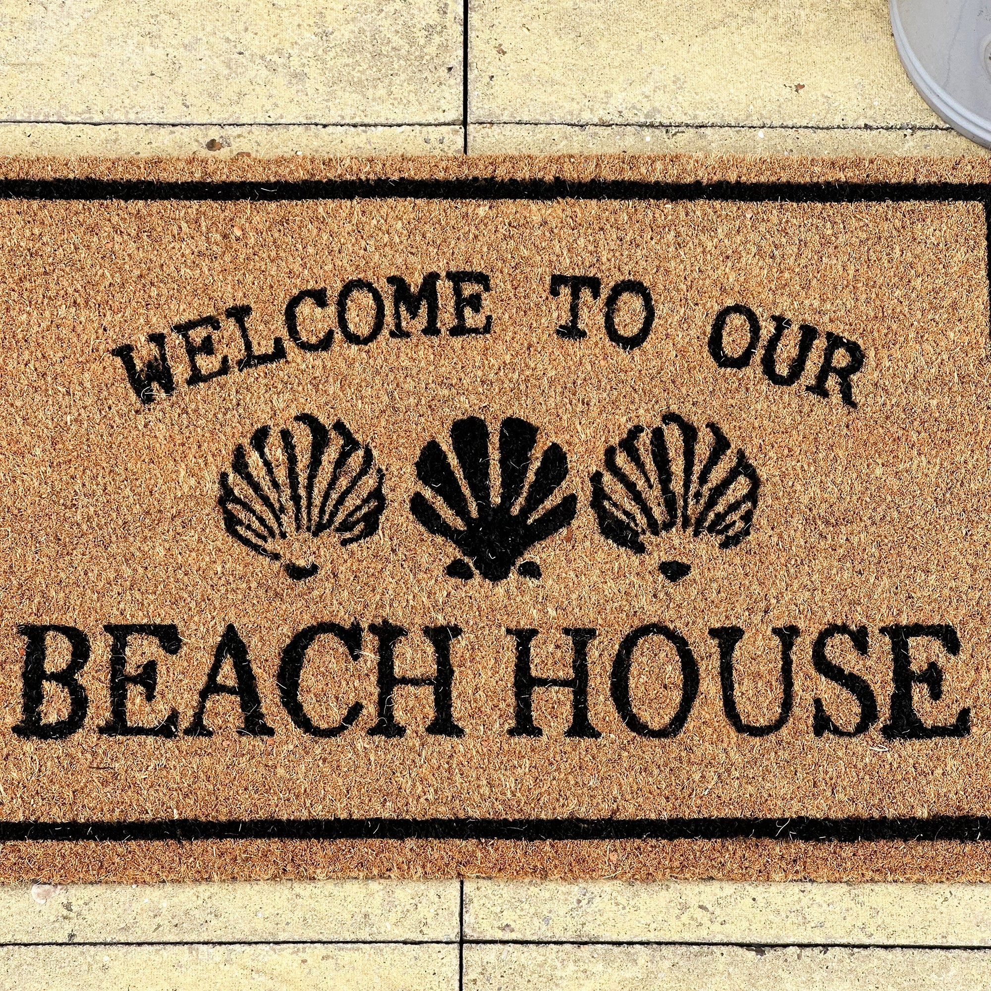 Welcome To Our Beach House Coir Doormat - Style B