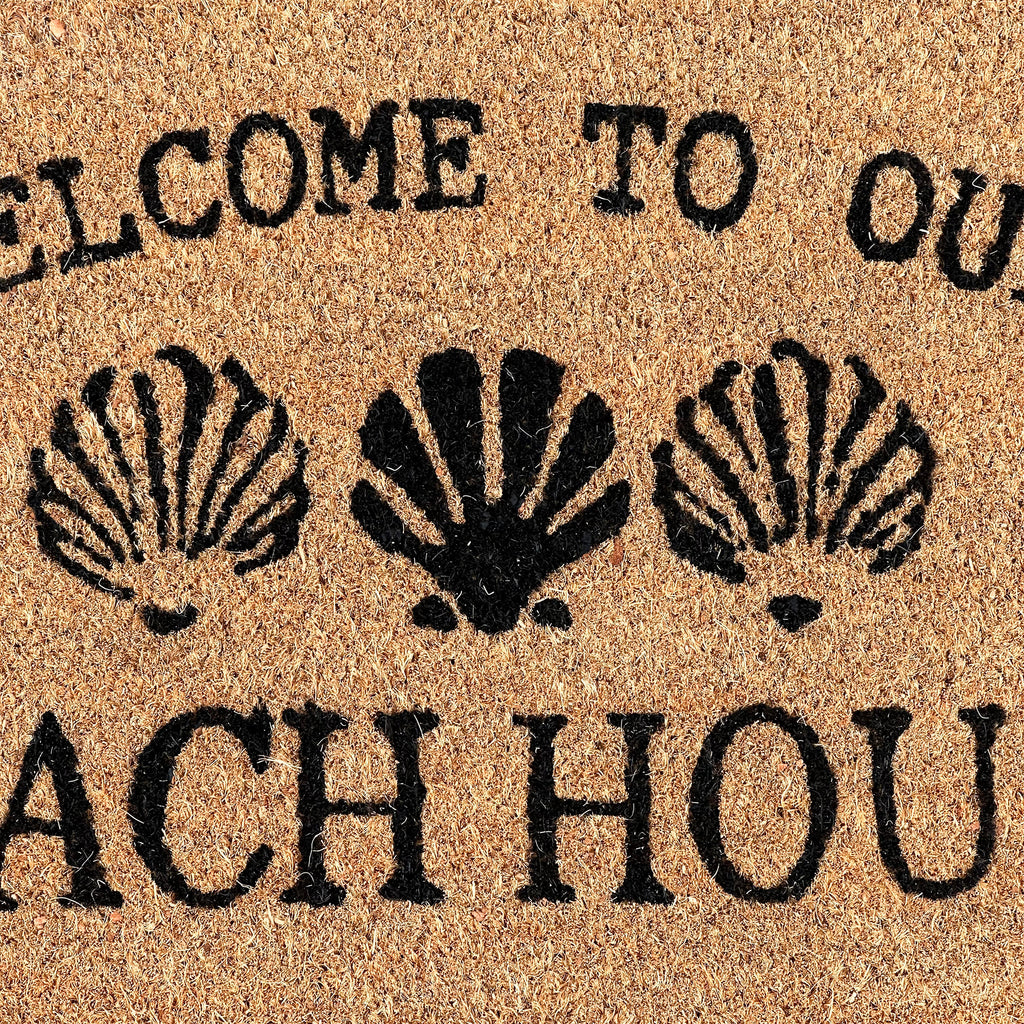 Welcome To Our Beach House Coir Doormat - Style B