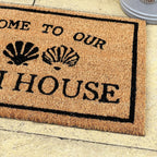 Welcome To Our Beach House Coir Doormat - Style B