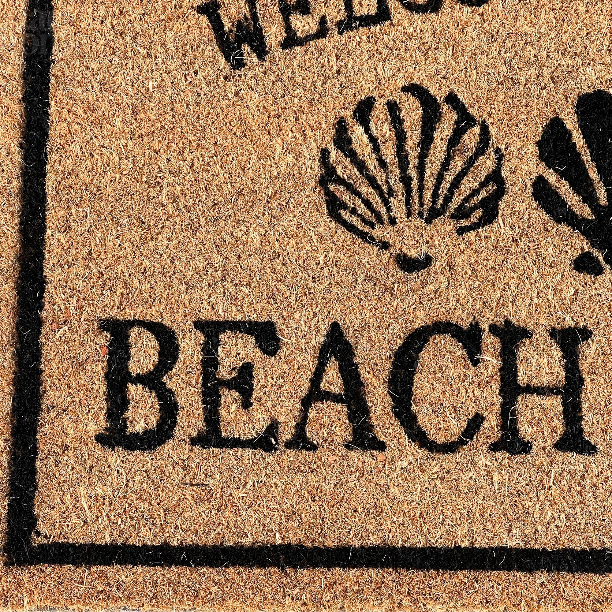 Welcome To Our Beach House Coir Doormat - Style B