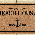 Welcome To Our Beach House Coir Doormat - Style A