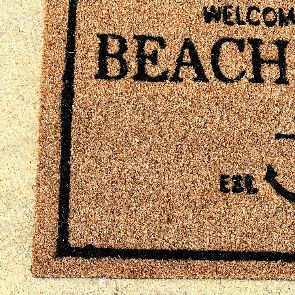 Welcome To Our Beach House Coir Doormat - Style A