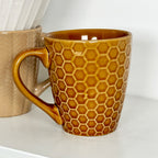 Set Of 4 Reactive Glaze Patterned Mugs 200ml