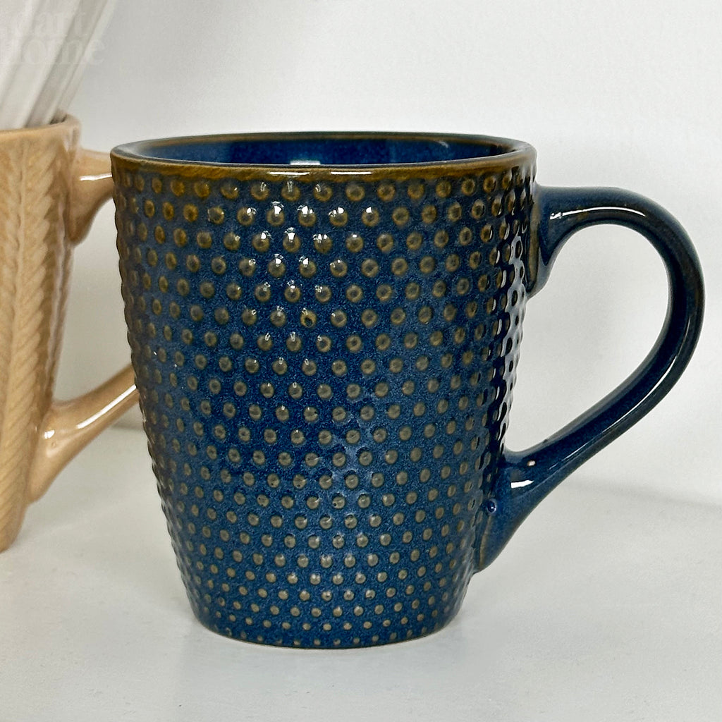 Set Of 4 Reactive Glaze Patterned Mugs 200ml