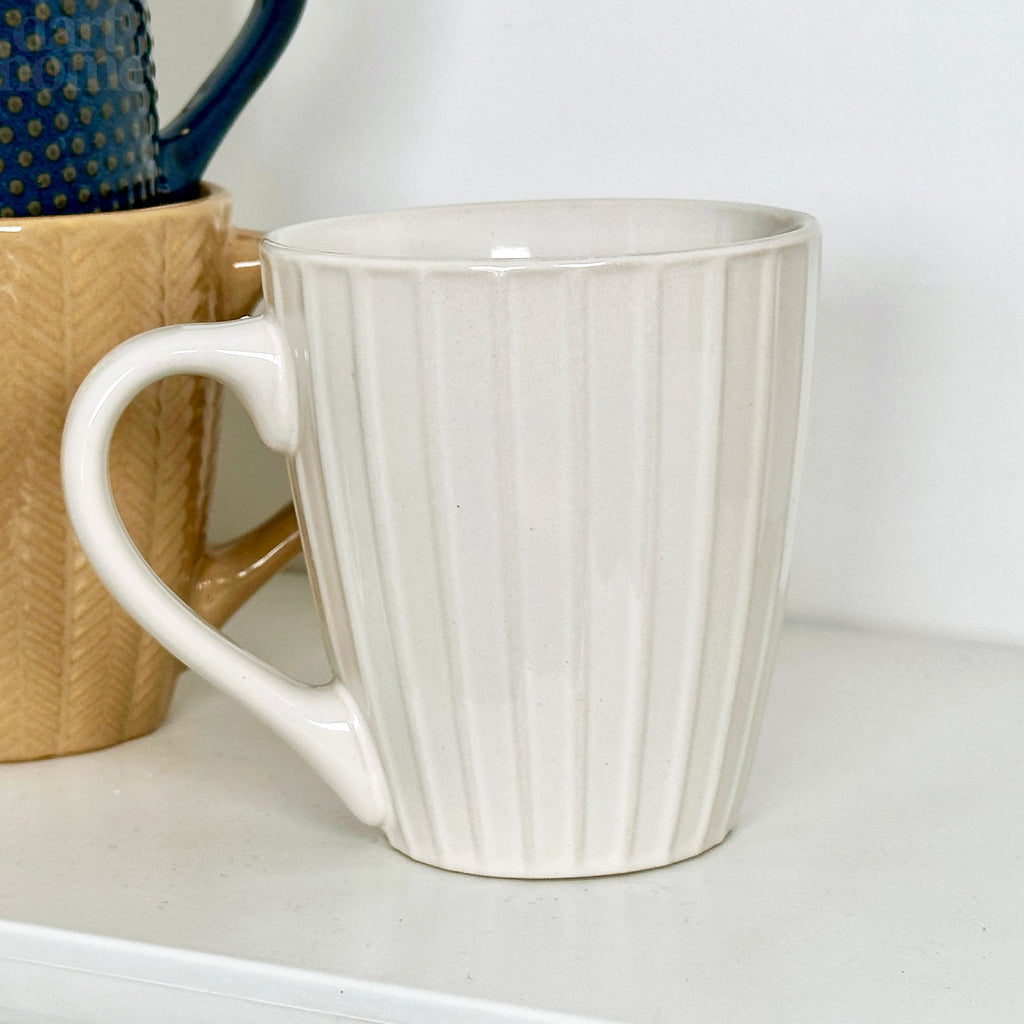 Set Of 4 Reactive Glaze Patterned Mugs 200ml