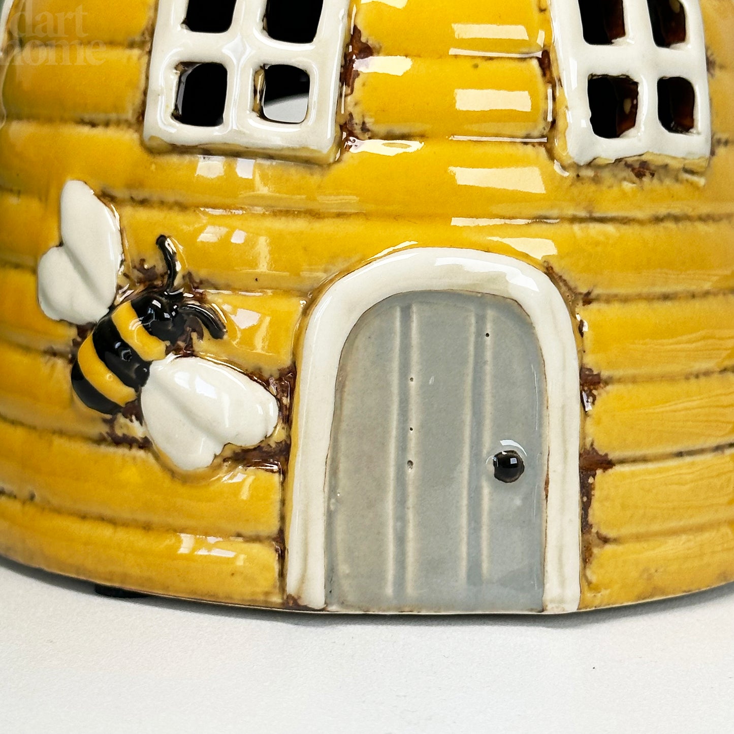 Yellow Beehive Dome Candle Holder