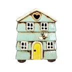 Blue Beehive House Candle Holder
