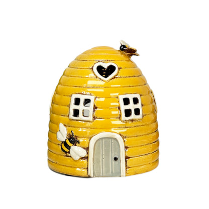 Yellow Beehive Dome Candle Holder