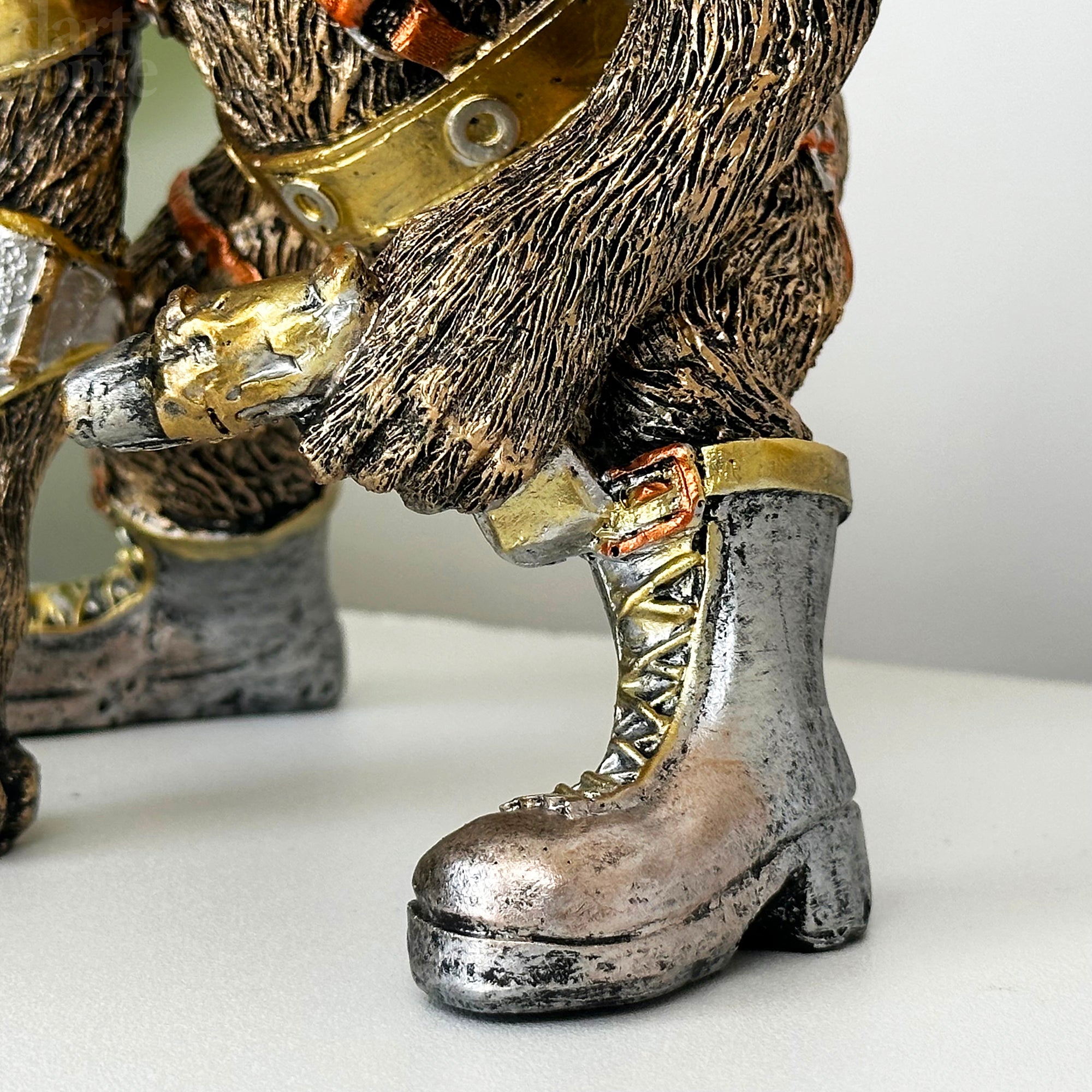 Gold Steampunk Monkey Sculpture