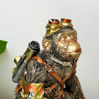 Gold Steampunk Monkey Sculpture