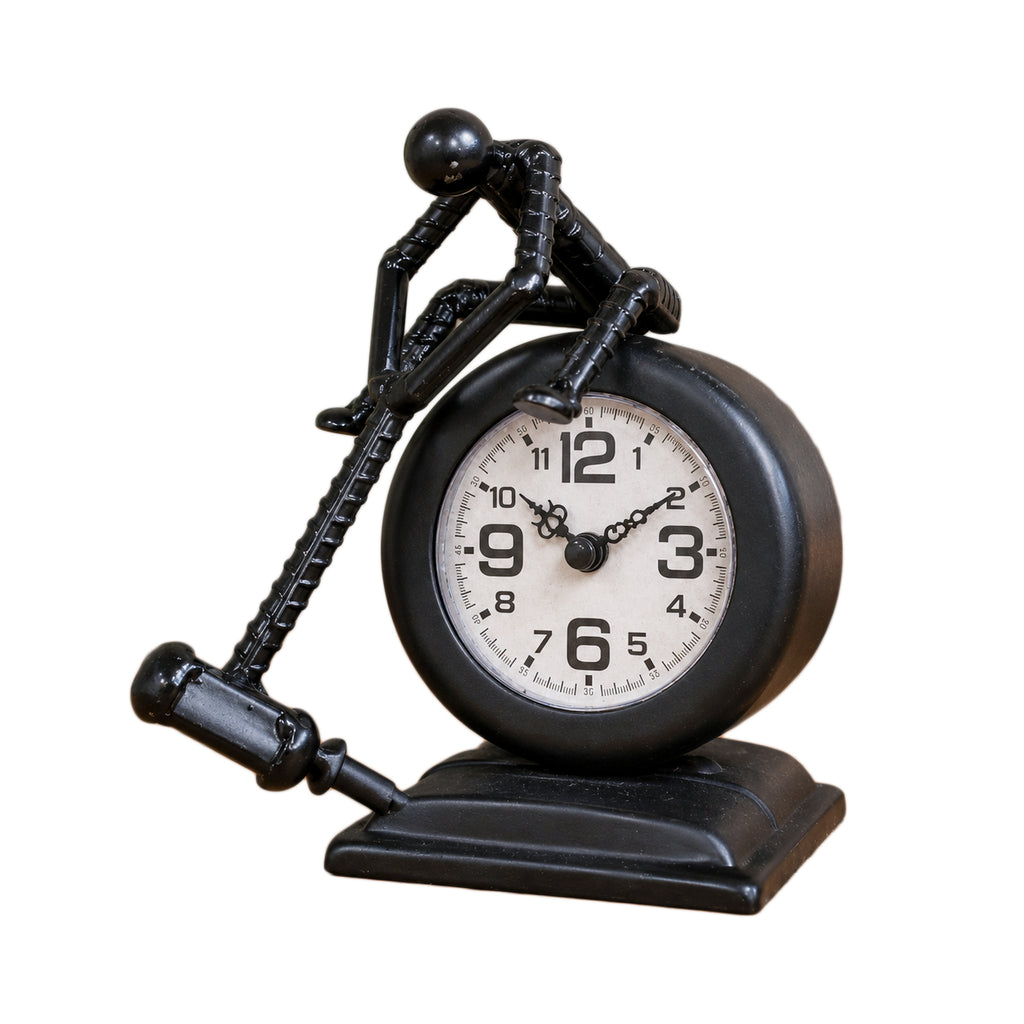 Man With Hammer Mantel Clock