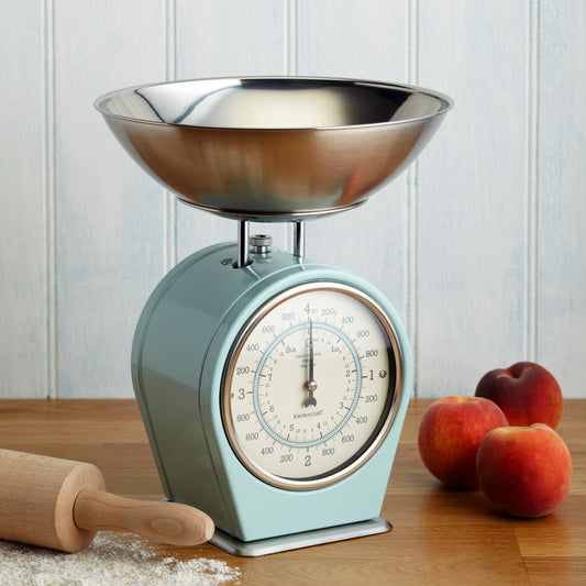 Retro Blue Mechanical Kitchen Scales