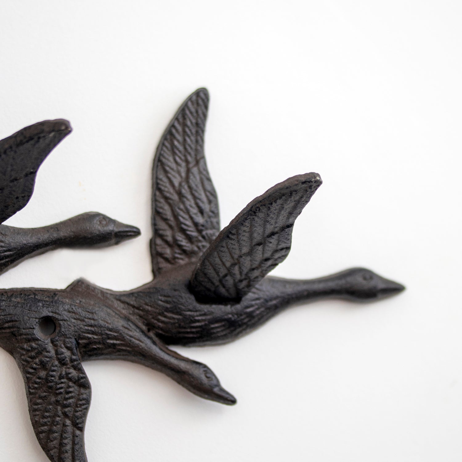 Small Cast Iron Flying Bird Coat Hooks