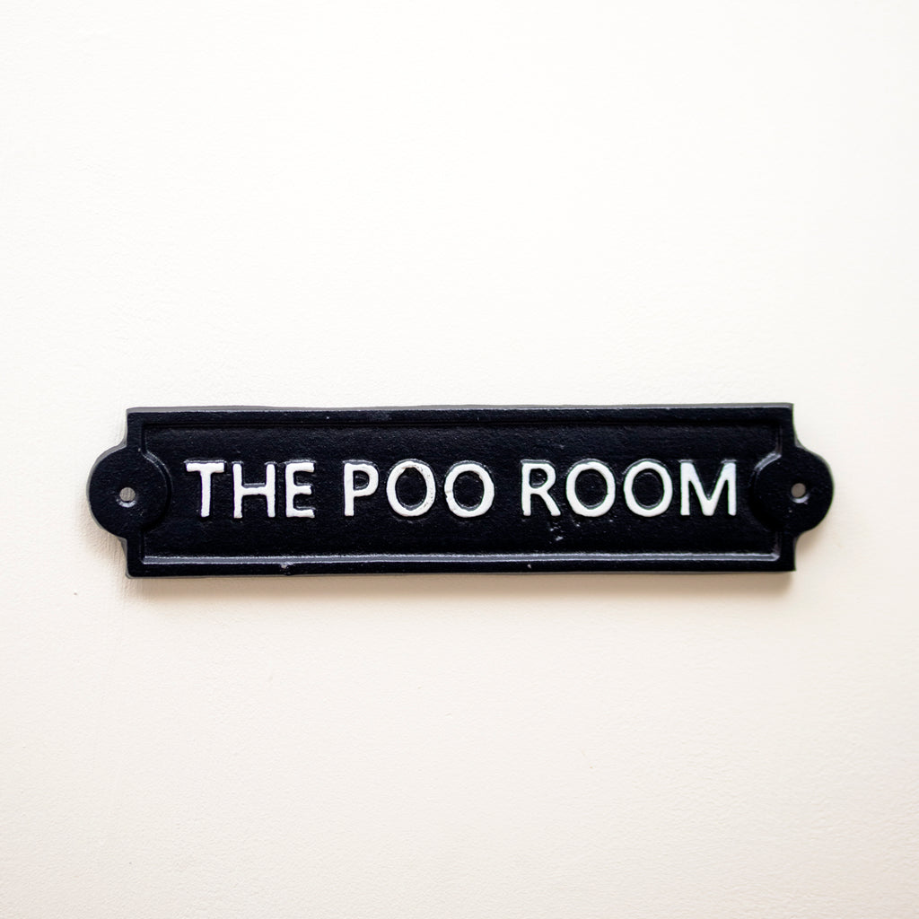 The Poo Room Sign