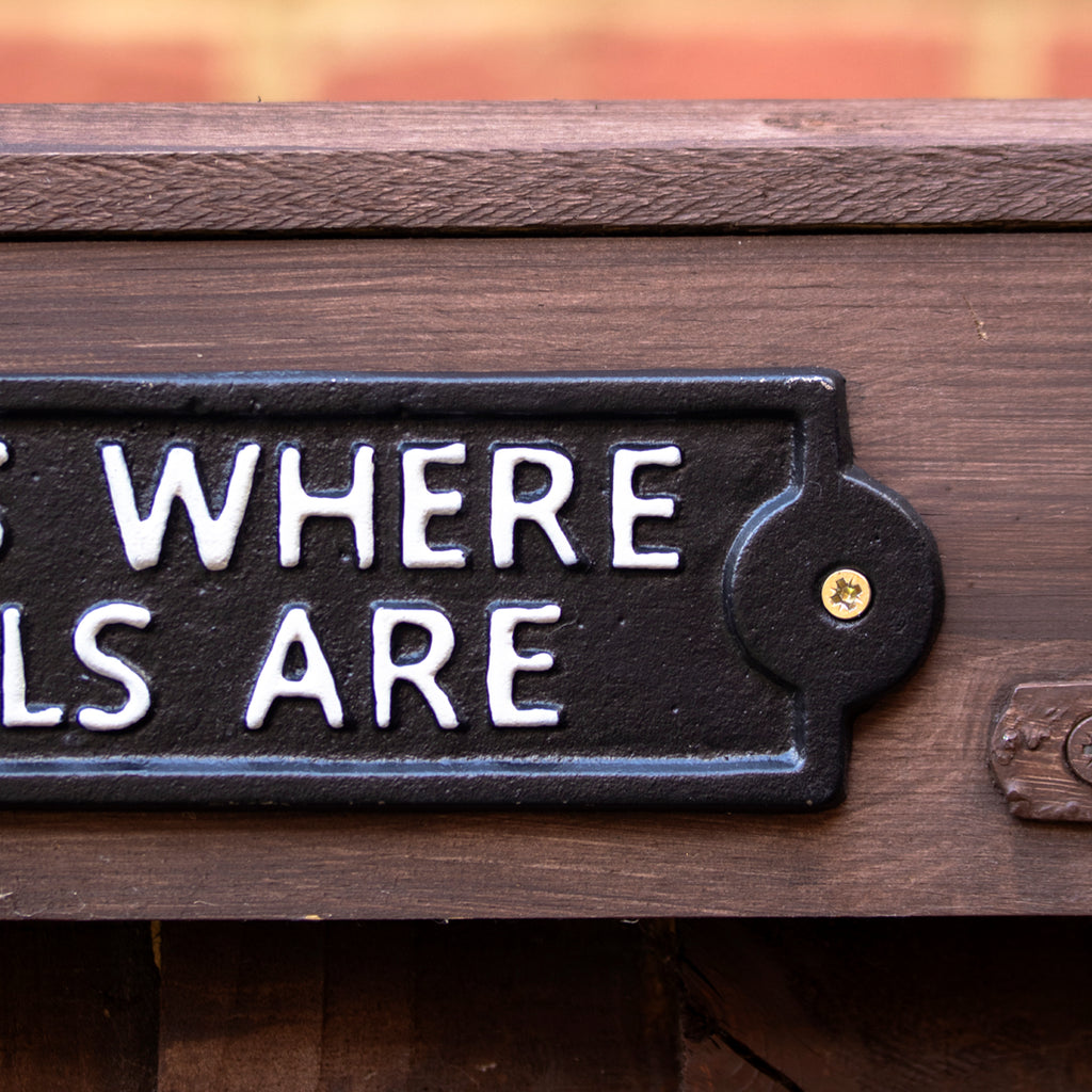 Home Is Where My Girls Are Sign
