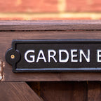Black Garden Bar Sign