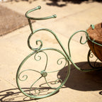 Vintage Green Metal Bicycle Coco Fibre Planter