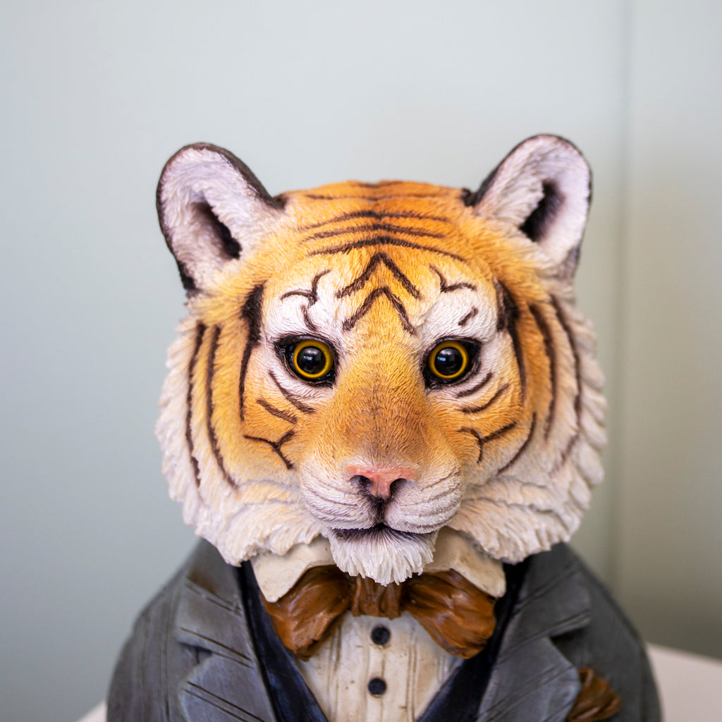 Gentleman Tiger Bust Ornament